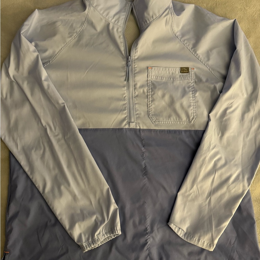 LL Bean Men's Blue Windbreaker Jacket